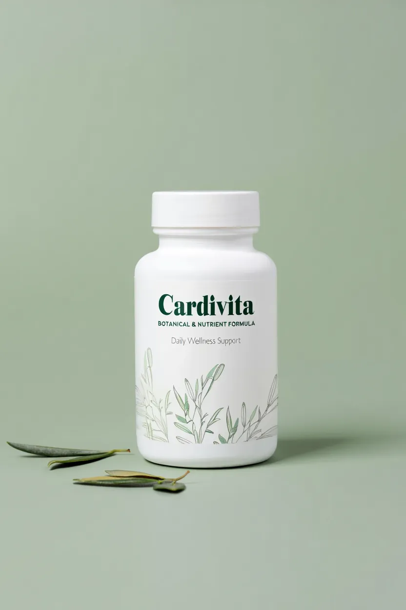Cardivita dietary supplement bottle, botanical and nutrient formula for daily wellness support